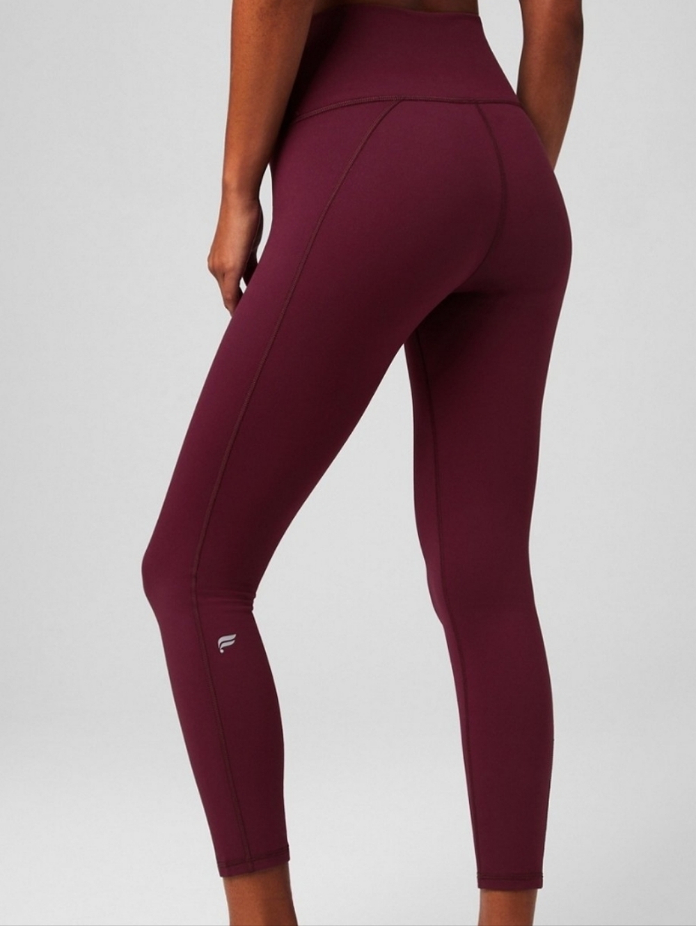 Fabletics PureLuxe High-Waist Maroon Leggings Small Short - Picture 11 of 13